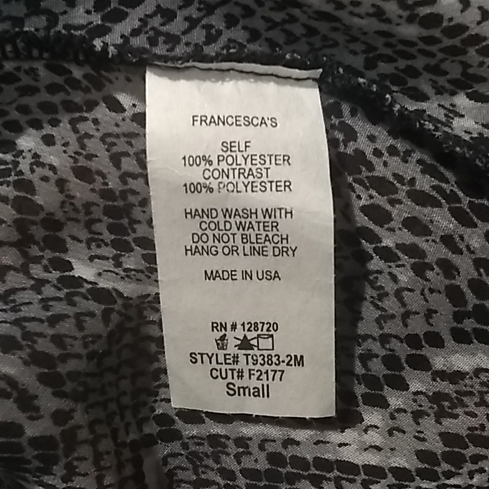 Francesca's Blue Rain Top - Picture 3 of 3